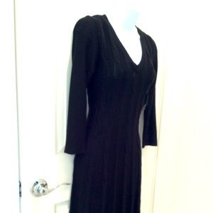 Nine West black fit n flare dress NWT XS